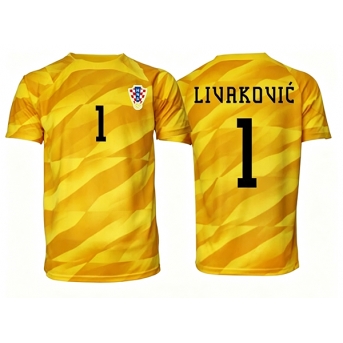 Billige Fotballdrakt Kroatia Dominik Livakovic #1 Keeper Replika Hjemmedrakt VM 2026 Kortermet